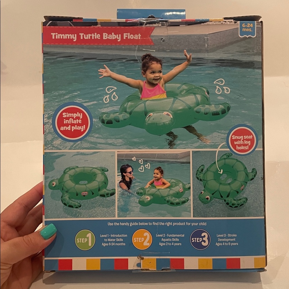 NWT Little Tikes Step 1 Timmy Turtle Baby Float 6-24 months - Picture 2 of 3